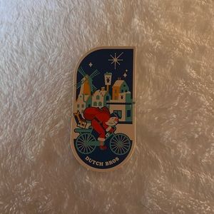 Dutch Bros Sticker Santa Bike